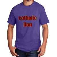 Catholic Lion From Catholic Pack Basic T-shirt | Artistshot