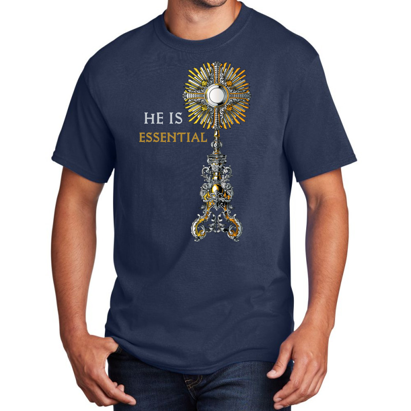 Catholic Monstrance Holy Mass Basic T-shirt | Artistshot