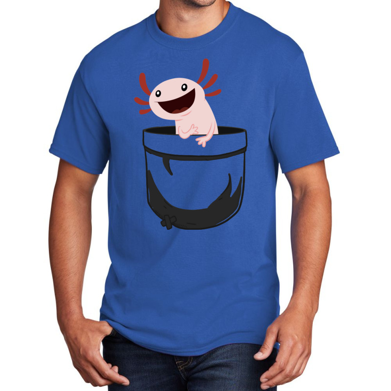 Axolotl In Pocket Kids Aesthetic Basic T-shirt by halmanmstmp | Artistshot