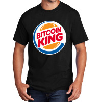 Bitcoin King Basic T-shirt | Artistshot