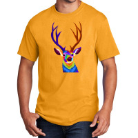 Deer With Pop Art Style Basic T-shirt | Artistshot