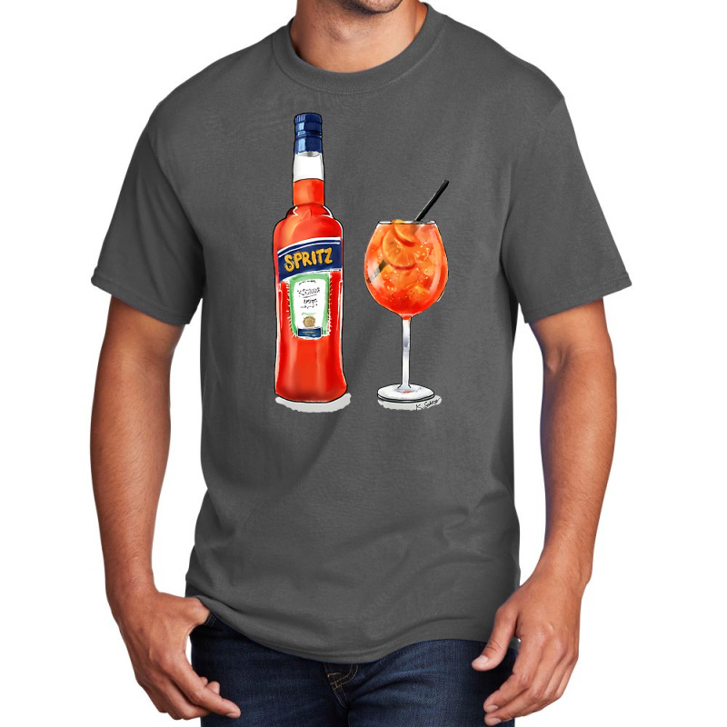 Spritz Cheers Basic T-shirt by gladysrossi | Artistshot