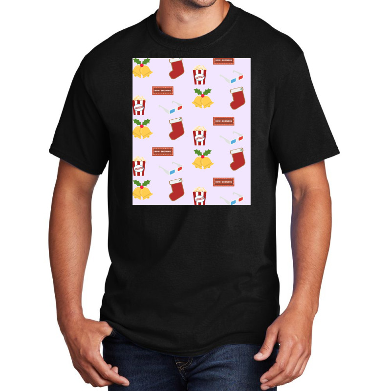 I Just Wanna Watch Christmas Movies Pattern Lazy Graphic Basic T-shirt by WeisenbadennisAlan | Artistshot