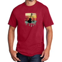 Guitar Vintage Dripping Basic T-shirt | Artistshot