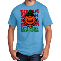 Let's Watch Scary Movies Essential Basic T-shirt | Artistshot