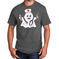 Nurse Ghost Scrub Halloween Costume For Nurses Women Rn Basic T-shirt | Artistshot