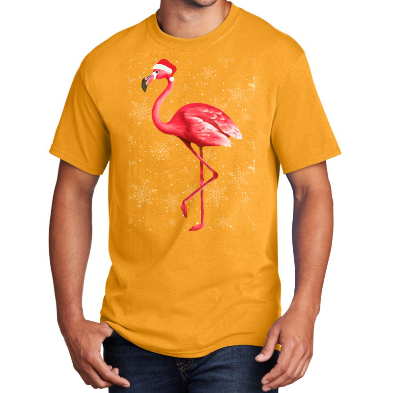 Flamingo Christmas Funny Flamingo Christmas Basic T-shirt | Artistshot