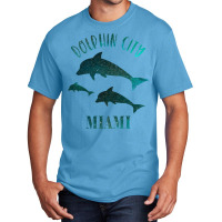 Dolphin City Miami Basic T-shirt | Artistshot