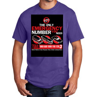 The All New Emergency Number Poster Copy Basic T-shirt | Artistshot