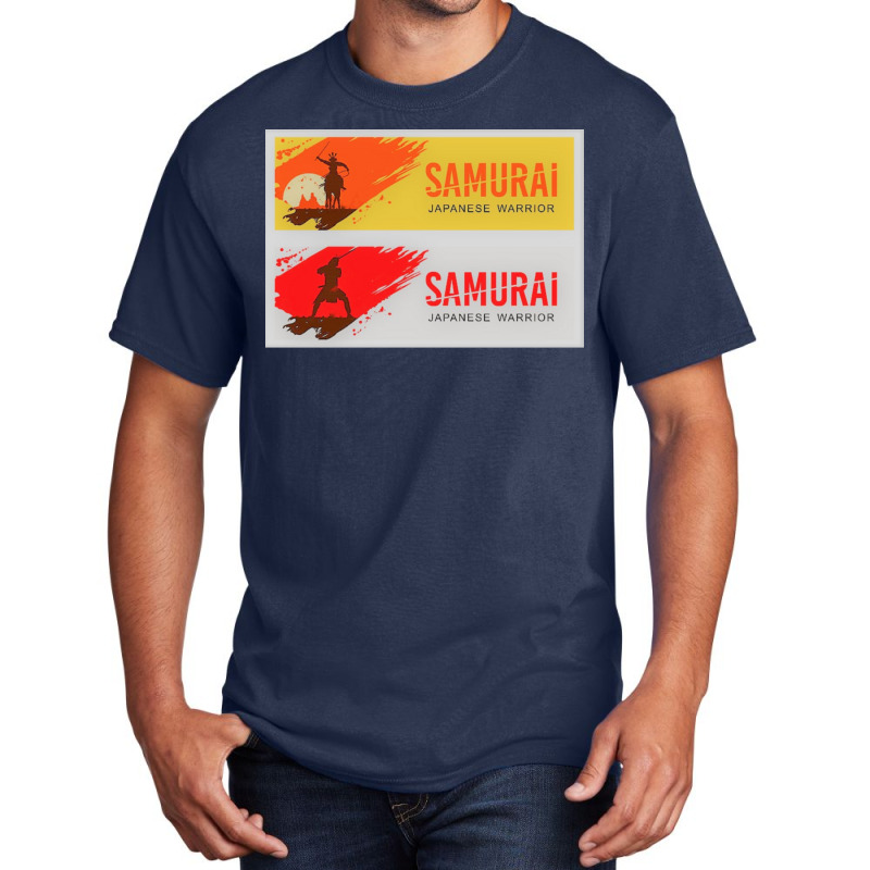 Samurai Warrior 5 Basic T-shirt by apolitery | Artistshot