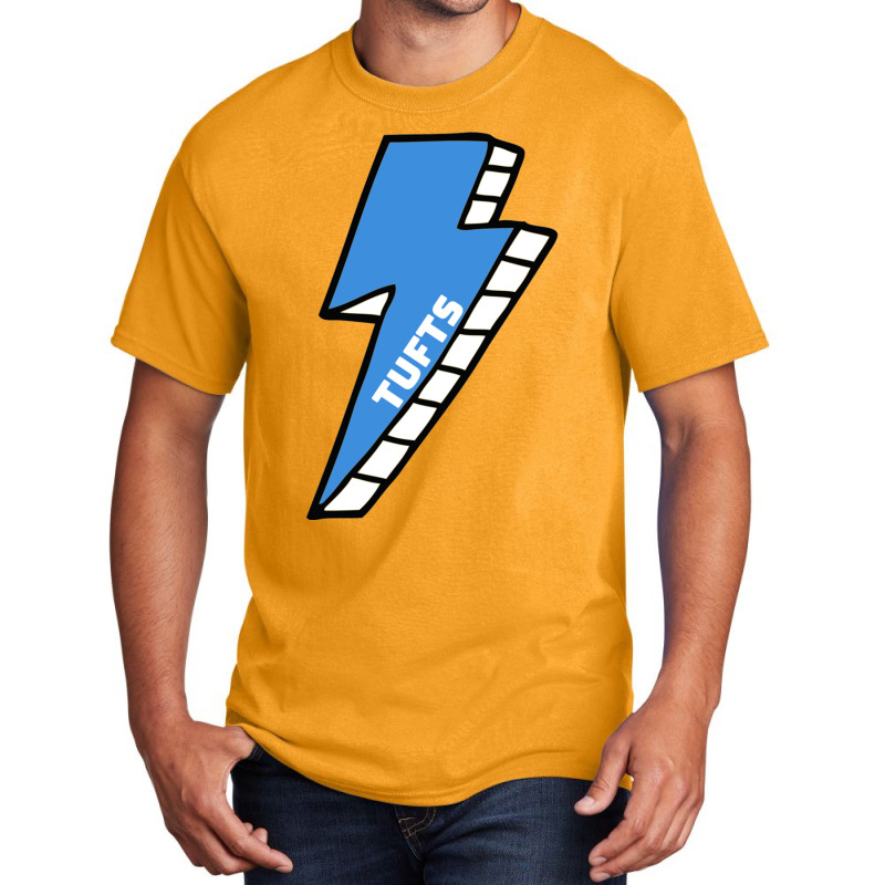 Tufts University Lightning Bolt Basic T-shirt by MIVANVORST | Artistshot