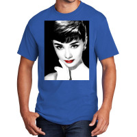 Audrey Hepburn Lips Basic T-shirt | Artistshot