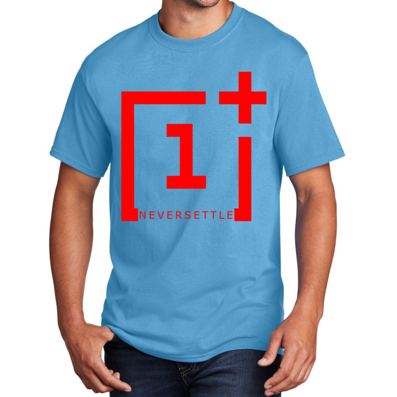 Oneplus Never Settle Basic T-shirt by STEVEHICKS | Artistshot