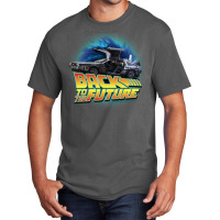 Back To The Future Movie. Delorean In Time Basic T-shirt | Artistshot