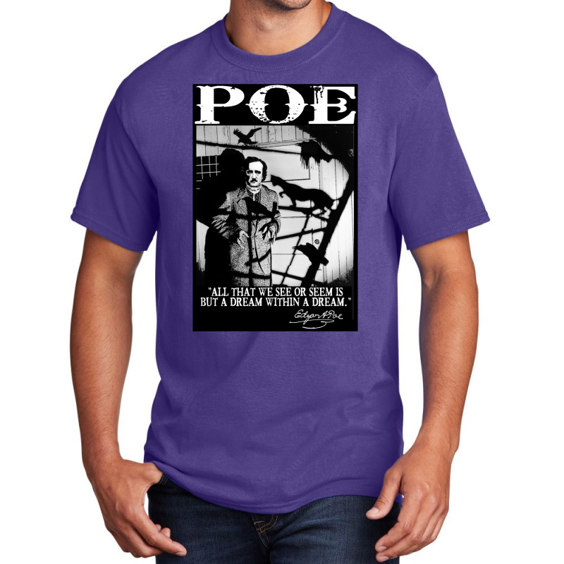 Edgar Allan Poe Basic T-shirt by salayobatrazf | Artistshot