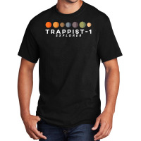 Limited Edition 7 New Planets Trappist 1 Explorer Astrology Science Basic T-shirt | Artistshot