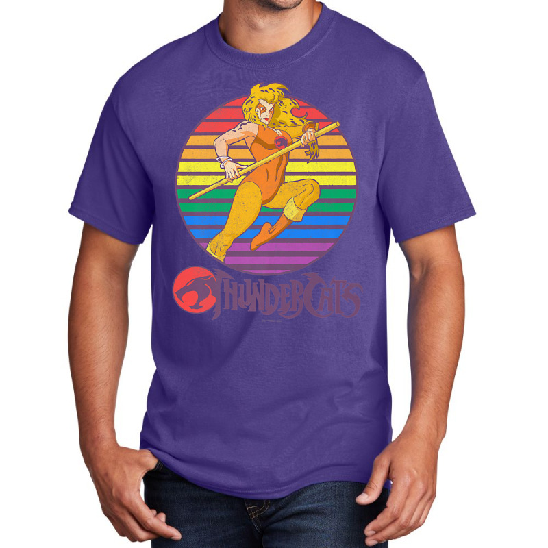 Thundercats Cheetara Rainbow Sunset Poster Premium T Shirt Basic T-shirt by javauxswar | Artistshot