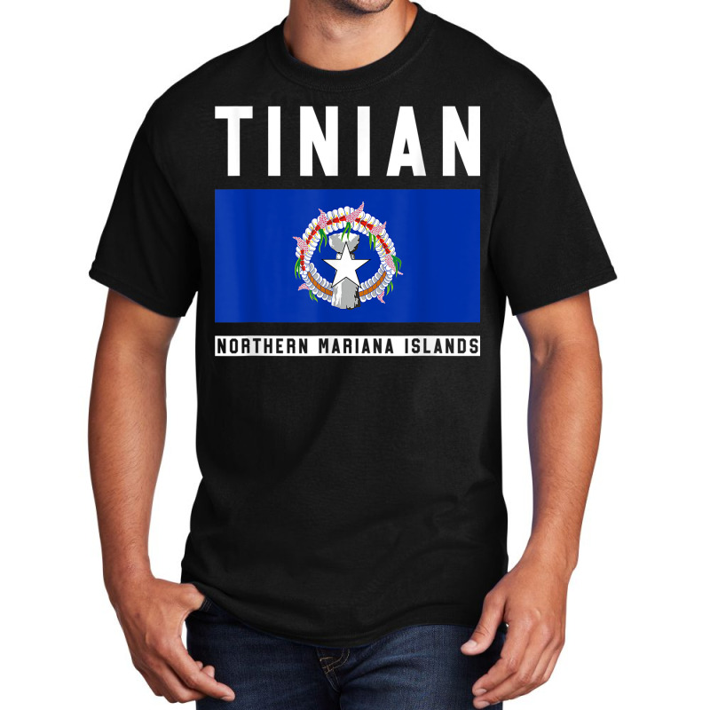 Tinian Souvenir Northern Mariana Islands Flag Basic T-shirt | Artistshot