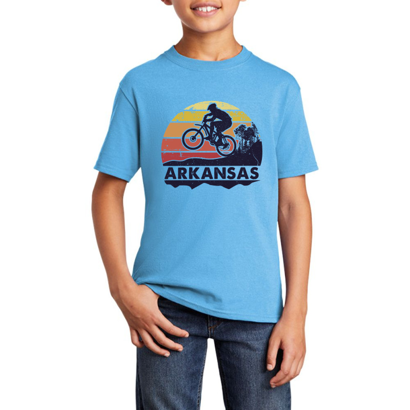 Arkansas Mountain Biking Basic Youth T-shirt | Artistshot