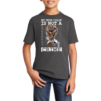 My Skin Color Is Not A Crime Black History Month Blm T Shirt Basic Youth T-shirt | Artistshot