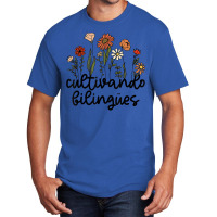 Cultivando Bilingues Dual Language Crew Bilingual Teacher T Shirt Basic T-shirt | Artistshot