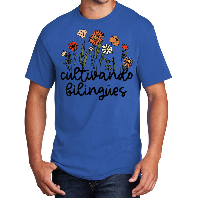 Cultivando Bilingues Dual Language Crew Bilingual Teacher T Shirt Basic T-shirt by javauxswar | Artistshot