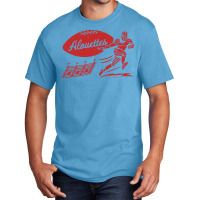 Vintage Football Montreal Alouettes Red Alouettes Wordmark Basic T-shirt | Artistshot