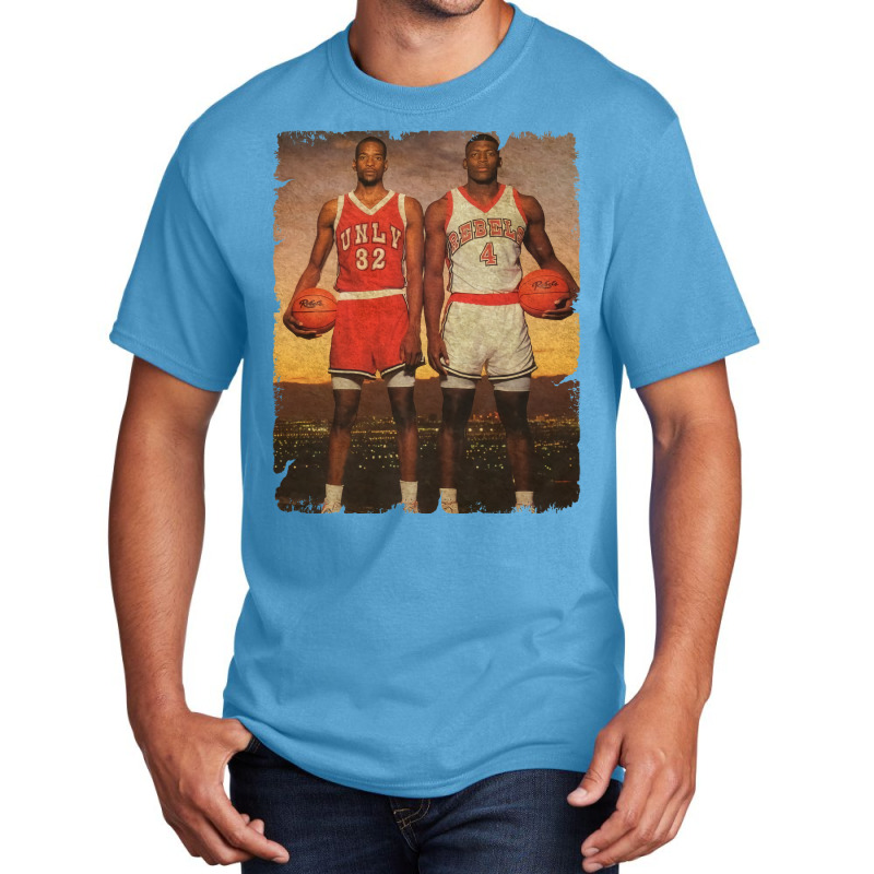 Stacey Augmon And Larry Johnson 1991 80s Basic T-shirt by divizazitawik | Artistshot