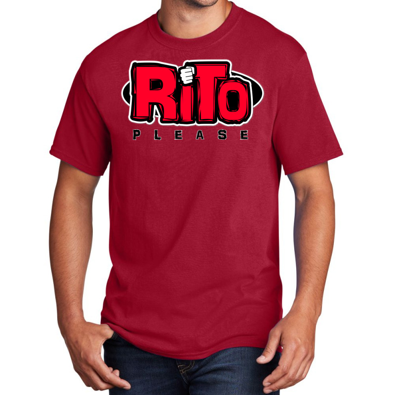 Rito Please Basic T-shirt by omonovwomgm | Artistshot