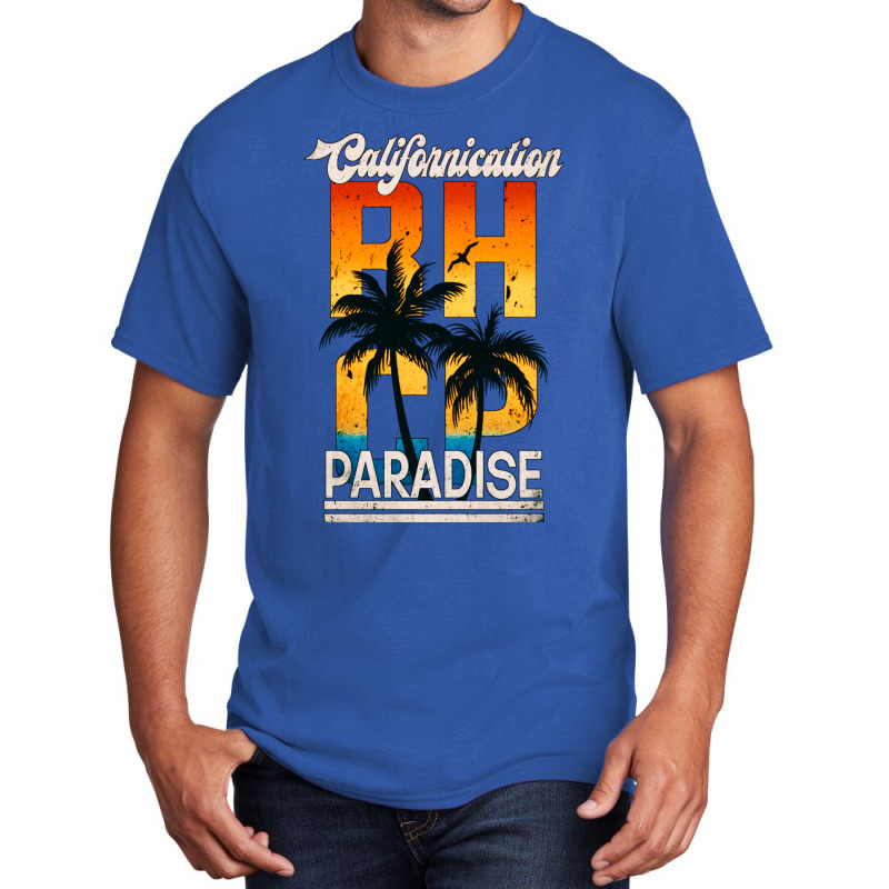 Paradise California Retro Art Funny Basic T-shirt by almsrikamel6 | Artistshot