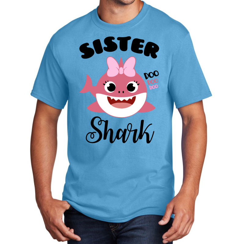 Cute Sister Shark Vintage Basic T-shirt by koyunsnoerw | Artistshot