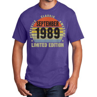 30th Birthday Limited Edition September 1989 Basic T-shirt | Artistshot