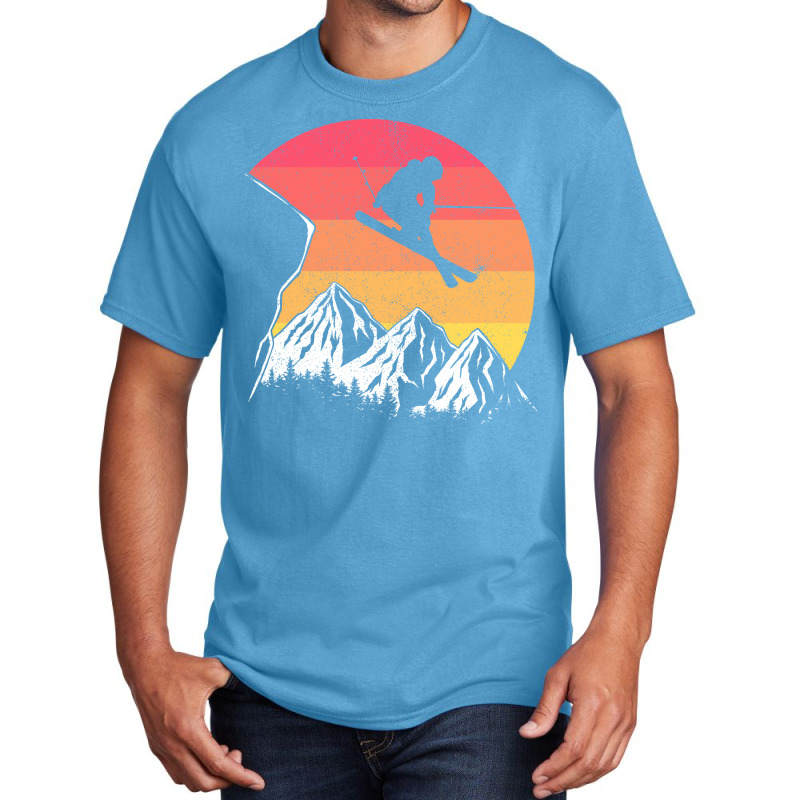 Vintage Alpine Skiing Love Basic T-shirt | Artistshot