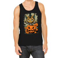 Angry Cat At Night Tank Top | Artistshot