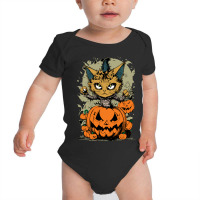 Angry Cat At Night Baby Bodysuit | Artistshot