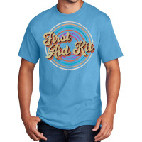 Vintage Circle Line Color First Aid Kit Trending Basic T-shirt | Artistshot