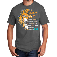 Im A July Guy I Have 3 Sides Funny July Birthday Music Basic T-shirt | Artistshot