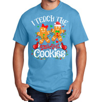 I Teach The Smartest Cookies Funny Teacher Xmas Gingerbread Long Sleev Basic T-shirt | Artistshot