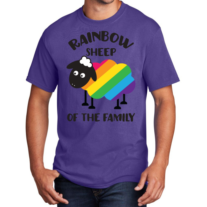 Rainbow Sheep Of The Family Lgbt Pride Basic T-shirt by beyanglubow | Artistshot