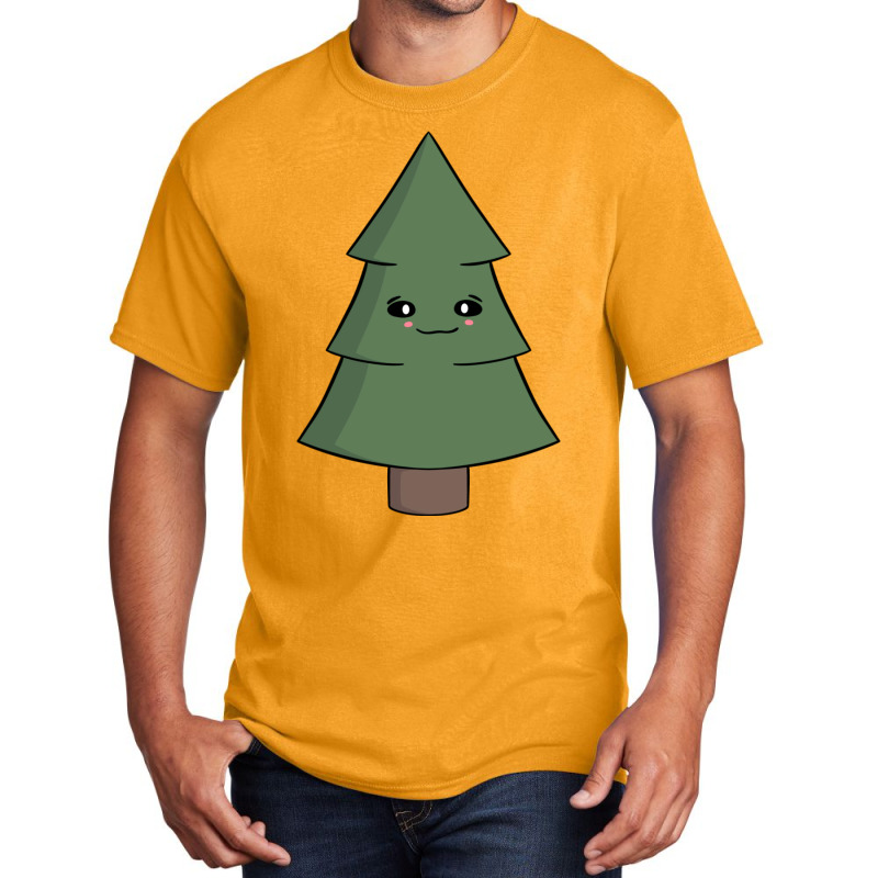 Cute Winter Christmas Tree   Minooshies Basic T-shirt by njahyuaiit | Artistshot