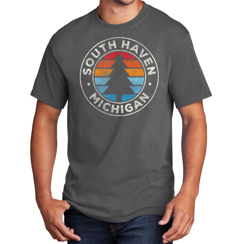 Trending South Haven Michigan Mi Vintage Retro 70s Basic T-shirt | Artistshot