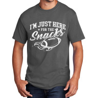 Im Just Here For The Snacks American Football Party Basic T-shirt | Artistshot