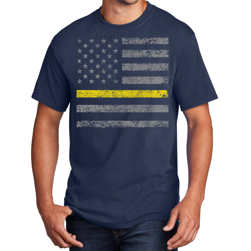 Dispatcher 911 Operator United States Flag Dispatcher Basic T-shirt | Artistshot