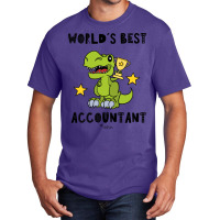 Funny Accountant Best Greawtest Dinosaur T Rex Tyrannosaurus Cute 70s Basic T-shirt | Artistshot