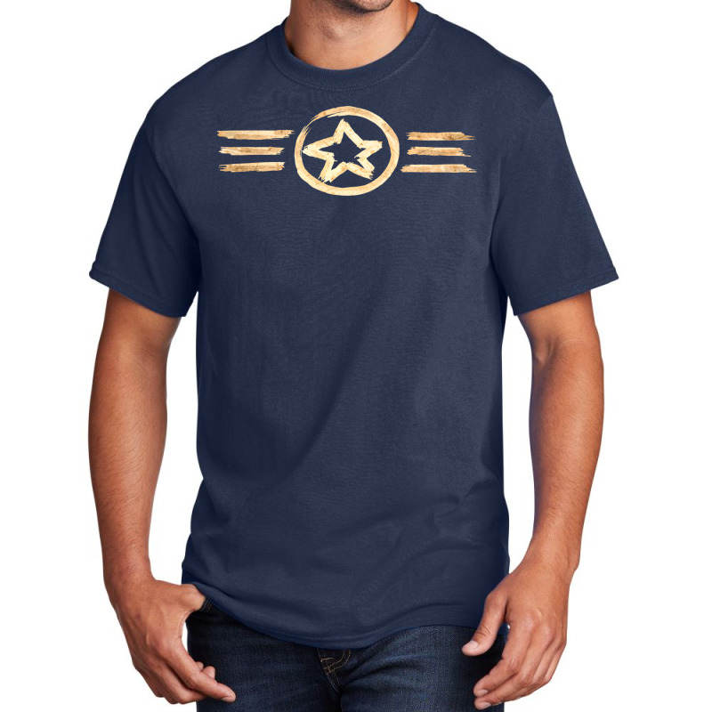 Us Air Force Usaf Roundel Brush Basic T-shirt | Artistshot