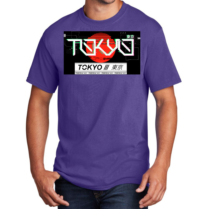 Vaporwave Cyberunk Tokyo Basic T-shirt | Artistshot