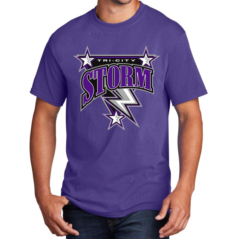 Tri City Storm Basic T-shirt by hilya | Artistshot