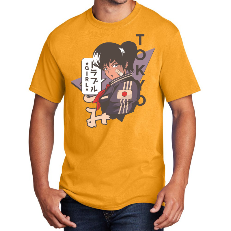 Cool Anime Design Vintage Style Vintage Aesthetic Basic T-shirt | Artistshot