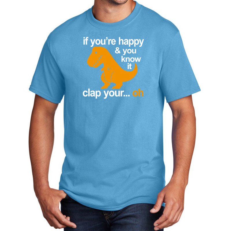 T-rex Clap Your Hands Basic T-shirt | Artistshot