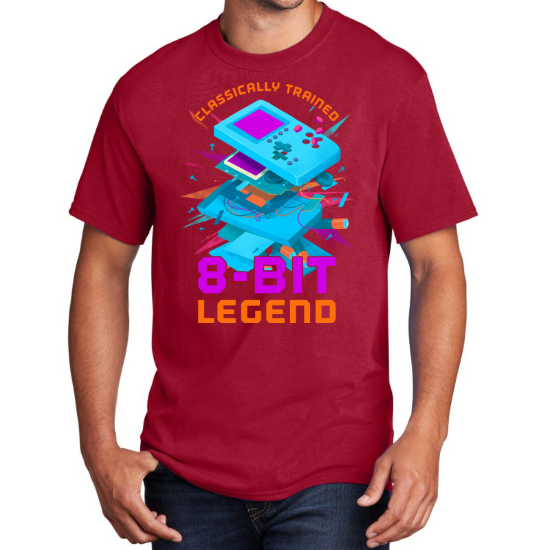 Retro Gamer 8bit Legend Handheld Stars Basic T-shirt by peemotchalwe4 | Artistshot